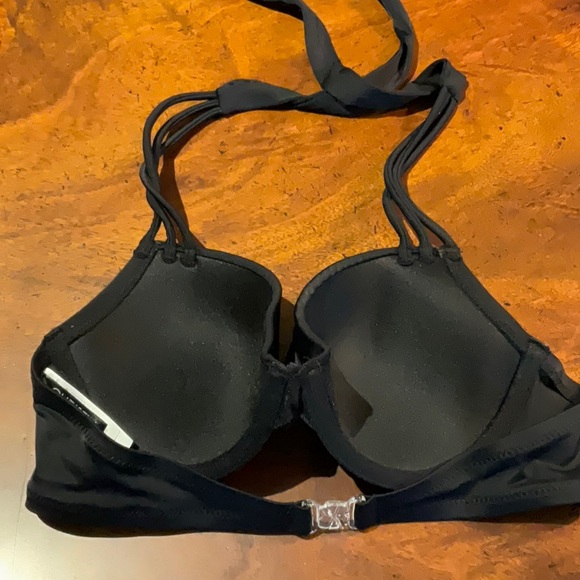 NEW $39 CHRISTIN MICHAELS 34 B BLACK SWIM UNDERWIRE TOP - Picture 6 of 7